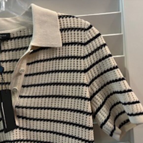 NWT RAG AND BONE VIOLA STRIPED POLO - Picture 6 of 11